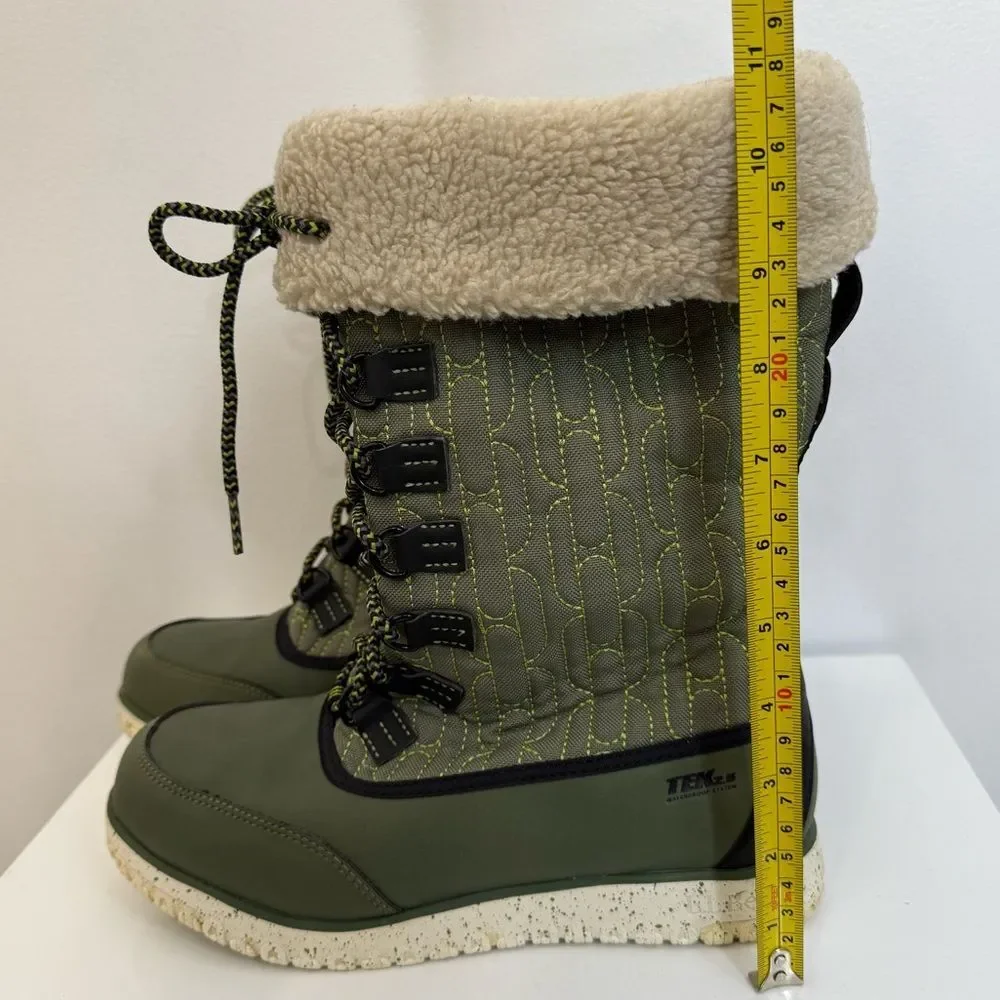 L.L. Bean Green TEK 2.5 Ultralight Pac Tall Snow Boot 200 Gram Primaloft Size 7
